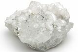 Calcite & Iridescent Chalcopyrite on Quartz Cluster -Fluorescent! #219537-1